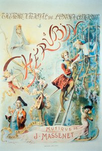 Cherubin, opera by Jules Massenet by Maurice Leloir